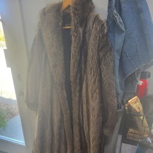 Racoon Fur coat.